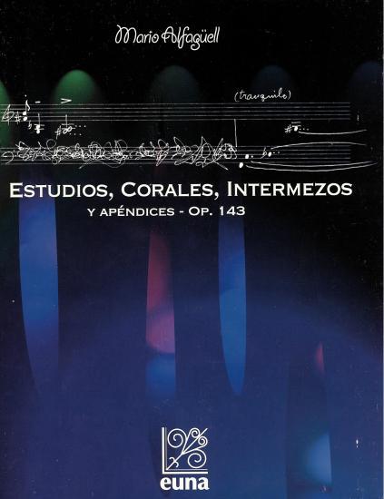 Cubierta para Estudios, corales, intermezos y apéndices- Op.143i
