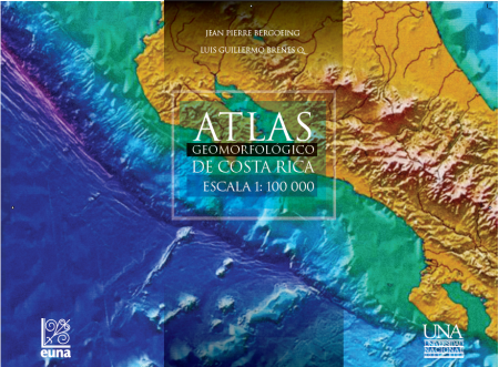 Cubierta para Atlas geomorfológico de Costa Rica. Escala 1:100000
