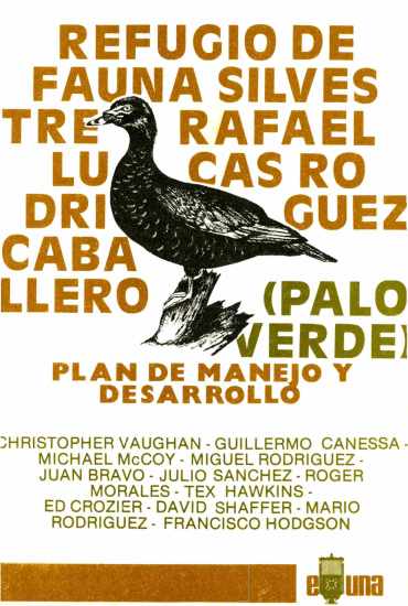 Cubierta para Refugio de fauna silvestre Rafael Lucas Rodríguez Caballero (Palo Verde). Plan de manejo y desarrollo